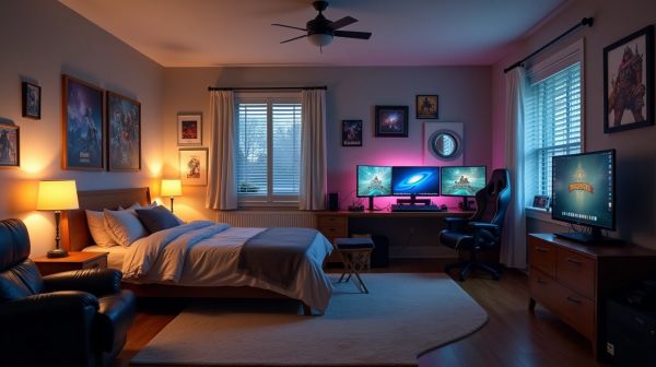 Décoration chambre gamer : créez votre espace de jeu idéal !