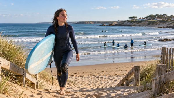 Les meilleures écoles de surf pour débuter à Sion-sur-l'Océan